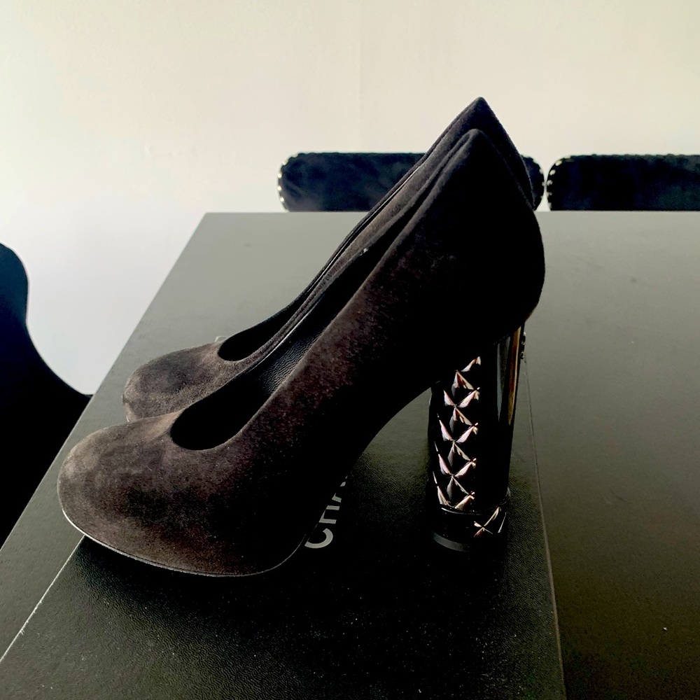 NWB Chanel suede calfskin black size 38 - Picture 2 of 8